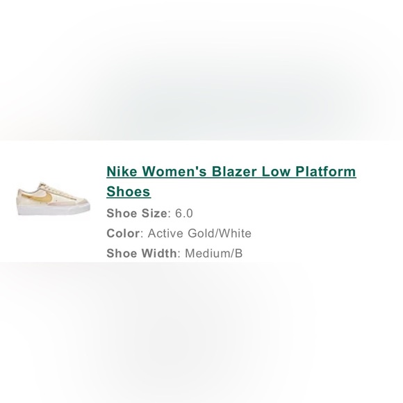 🌷SPRING SALE - Nike Women's Blazer Low Platform Shoes size 6 - Picture 4 of 4